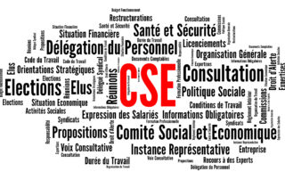 CSE, Comité social et économique nuage de mots